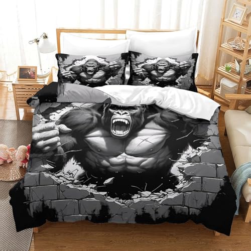 Housse de Couette Ailes d'Ange 200x200 Parure de Lit Microfibre 3D