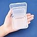 BENECREAT 27 Pack 3-Size Square Mini Clear Plastic Bead Storage Containers Box Case with lid for Items,Pills,Herbs,Tiny Bead,Jewerlry Findings, and Other Small Items