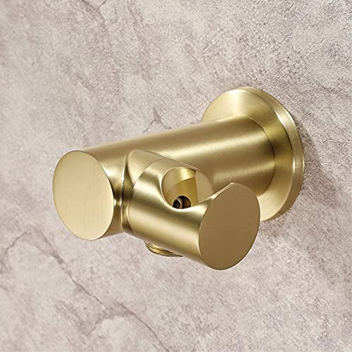 Cabezal de ducha manual LaseVe con acabado dorado cepillado miniatura 7
