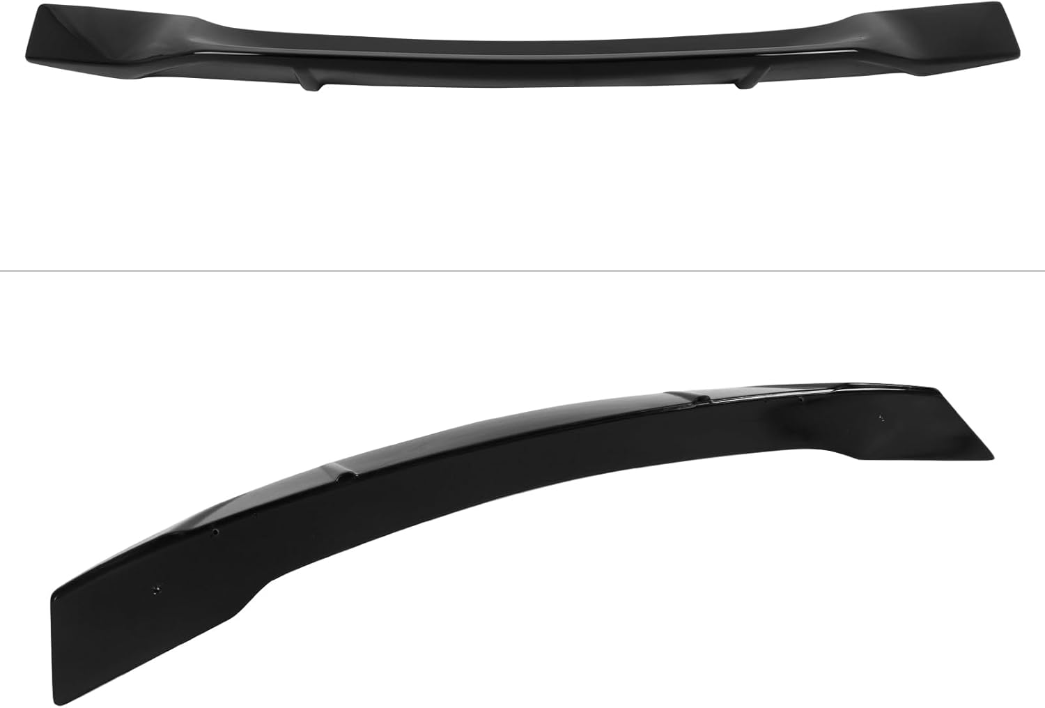 FREEMOTOR802 Compatible with 2009-2014 Acura TSX Sedan, Rear Duckbill Trunk Spoiler Deck Lid Spoiler, R Style Gloss Black ABS High Kick Tail Lip Wing Add-on Exterior Parts