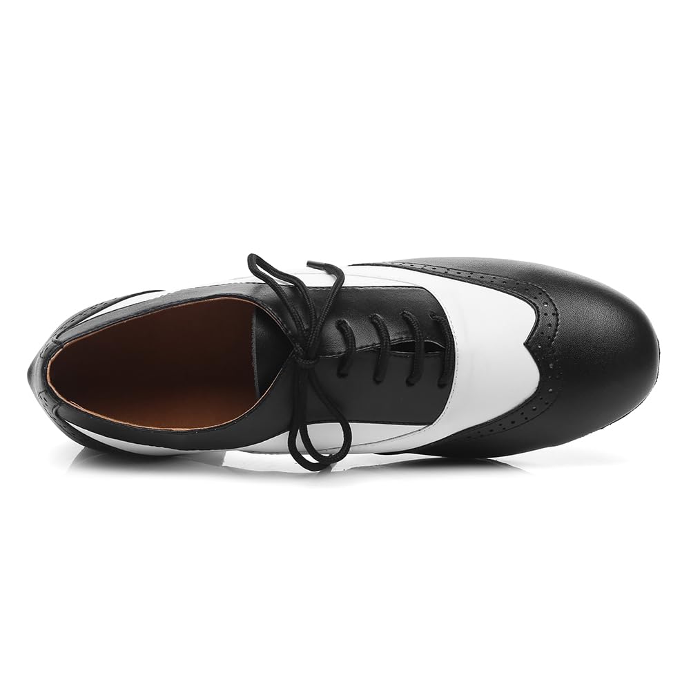 SWDZM Scarpa da Ballo Latino Americano Uomo Vernice per Salsa Tango Jazz di Pratica di Danza Scarpe