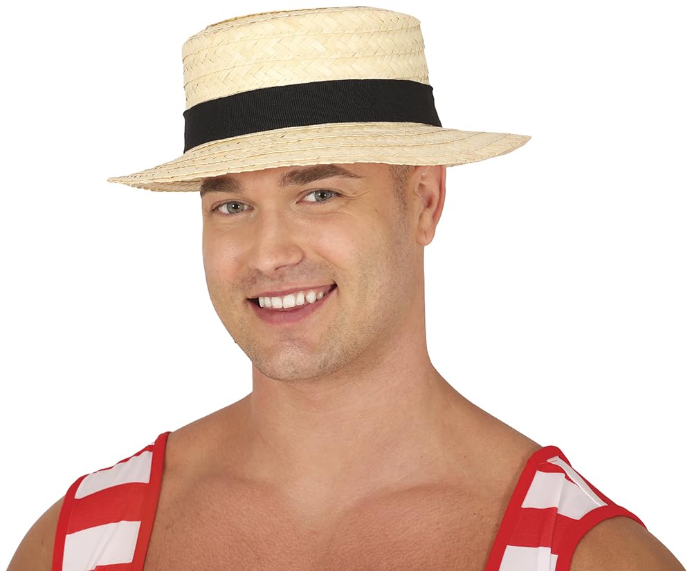Fiestas Guirca Unisex Multicoloured Guirca- Straw Canotier Hat, U (13600.0)