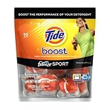 Tide Stain Release Boost Febreze Sport Unit Dose In Wash Booster, 7.7-Ounce, 10 Count (Pack of 2)