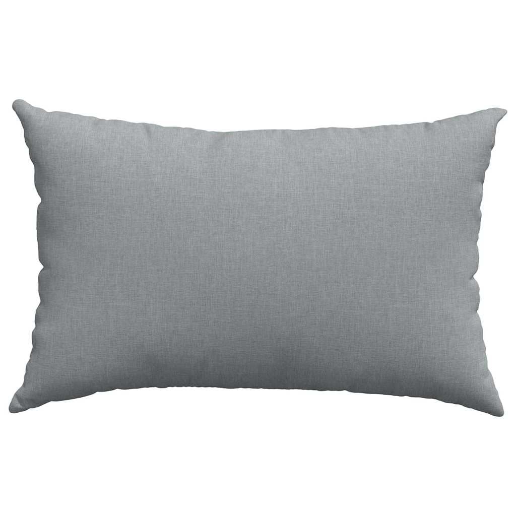 Coussins de canapé 2 pièce Gris Clair 60 x 40 cm Tissu, Coussin pour Canapé, Salon et Chambre