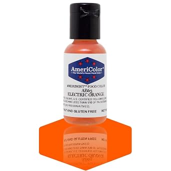 AmeriColor AmeriMist Electric Orange Airbrush Food Color, .65 oz
