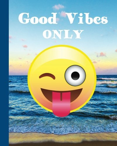 Good Vibes Only: Emoji Composition Notebook 100 Sheets (200 Pages) Softcover Journal, College Ruled, 8