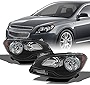 AKKON - For Chevy Malibu OE Replacement Black Bezel Headlights Driver/Passenger Head Lamps Pair New