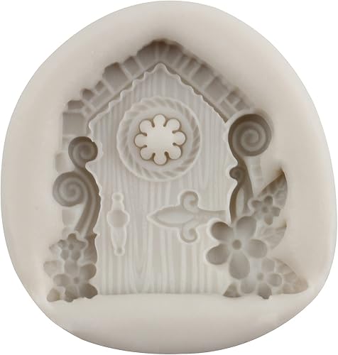 Miniatura 7 de Moldes de silicona encantados para jardín, hadas, gnomo, puerta de casa, ventana, molde de fondant de hongos para decoración de pasteles, decoración