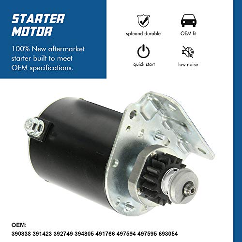 image for TOPSCOPE Starter Motor Replaces 1972-2002 7HP-18HP Engines with OE Par