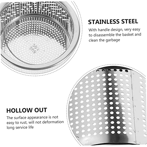 Colador de acero inoxidable para fregadero de cocina miniatura 2