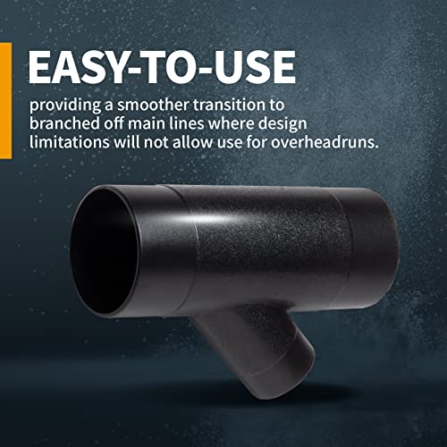 Powertec 70190 4-Inch By 2-1/2-Inch Y-Fitting Dust Collection Hose Connector #TOP1