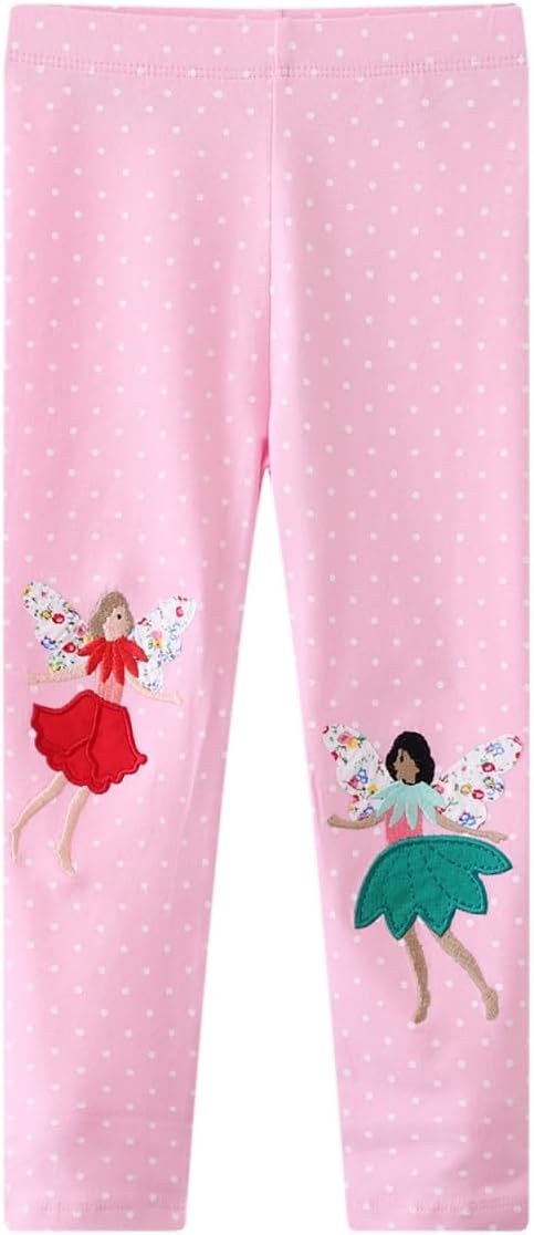 Girls' Leggings, Tight Bottom Pants, Stretch Leggings for Girls Toddler Little Kids Baby