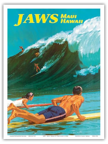 Jaws - Maui Hawaii - Big Wave Surfing Poster Print