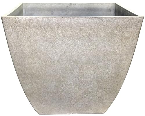 Southern Patio 16" Newland Square Planter, Bone
