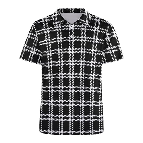 Polo de golf pour homme anti-transpiration à manches courtes