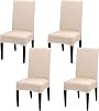 Dining Room Chair Covers Slipcovers Set of 4, Stretch Removable Washable Dining Chair Protector Decoration Cover Seat Slipcover for Hotel, Ceremony, Banquet, Kitchen, Restaurant, Home