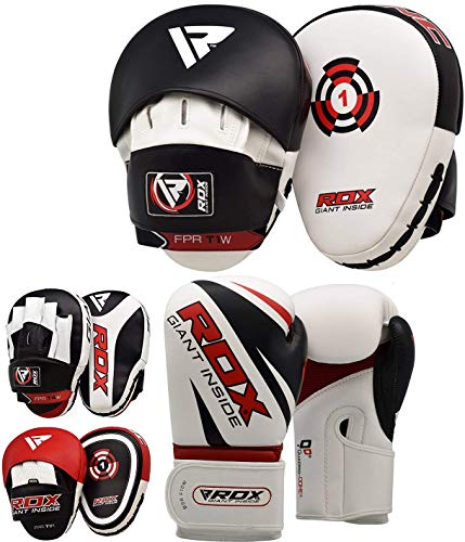 RDX Handpratzen Boxen Pads Boxhandschuhe Boxpads Boxsack Mitts Kampfsport Schlagpolster Kickboxen Training Schlagkissen (MEHRWEG)