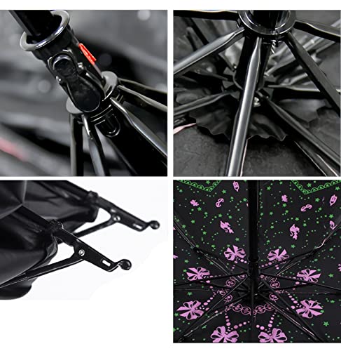 Uraweso Black Parasol Gothic Lace Uv Protection Vampire Umbrella For Travel Kawaii Cosplay Wedding Decor #TOP3