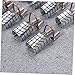 PartyKindom 15pcs Nail Extension Kits Function Nails Gel Accessories Tips Cured Bulk Polish LED Nail Tools Nail Art Tool Nail Art Forms Nail Beauty Tools Silver