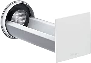 VONLIS® Wohnraumlüfter Mit Feuchtesensor - Für Badezimmer & Küche - 4 Farben Wählbar - Mit Rückstauklappe Gegen Kalte Luft