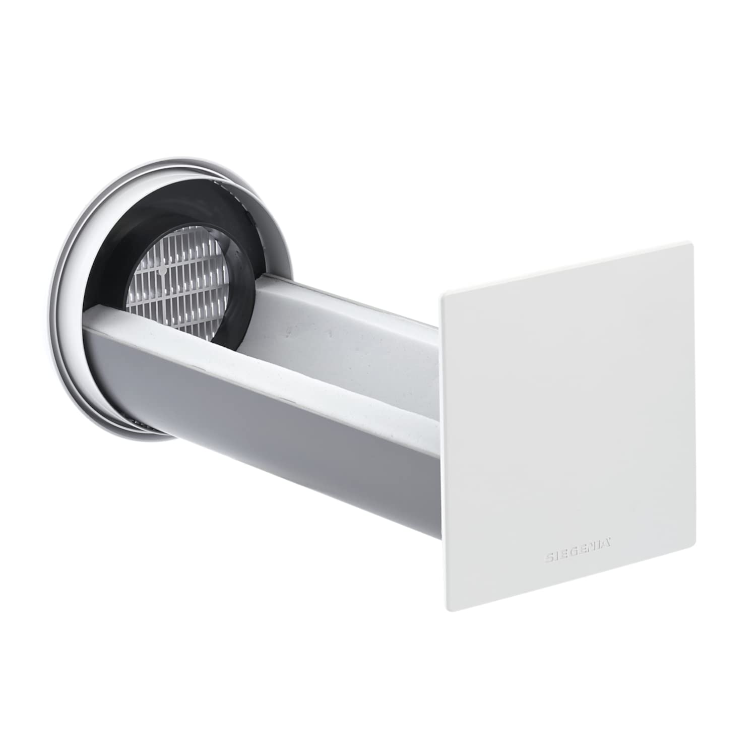 SIEGENIA Aerotube DD 160 Wall Fan, Decentralized Living Room Ventilation with Passive Supply and Exhaust Air, Ventilation System for Fresh Air Supply with Filter, Sound Insulation and Subtle Design