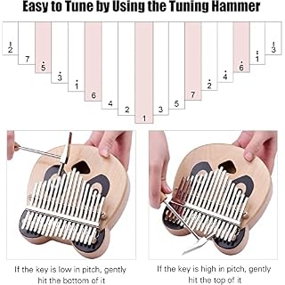 Générique Mini Doigt Kalimba Pouce Piano 17 Touches Kalimba Portable C-Tone Pouce Pouce Piano Doigt Piano Érable Doigt… – Image 2