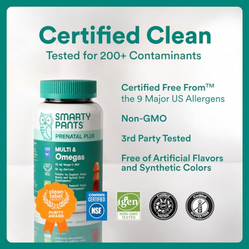 SmartyPants Prenatal Multivitamin Gummies, Vitamin D & C, Omega 3, 90 Ct - image 8