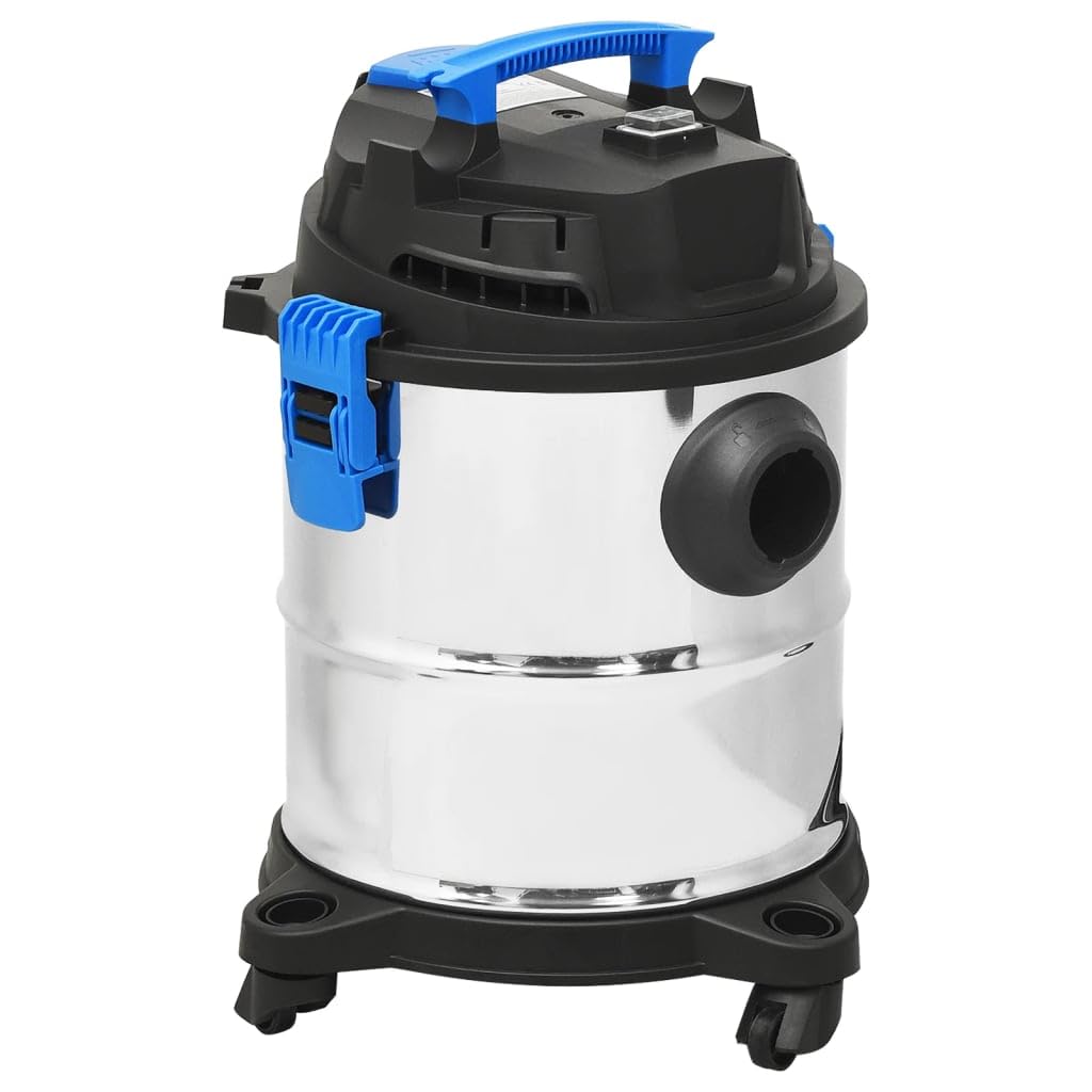 Odkurzacz na mokro i sucho 1200 W, 20 l, pojemnik ze stali nierdzewnej z funkcją 3 w 1, do podłóg, dywanów i samochodu, w zestawie wąż, dysza i filtr do elastycznego czyszczenia w domu i w podróży