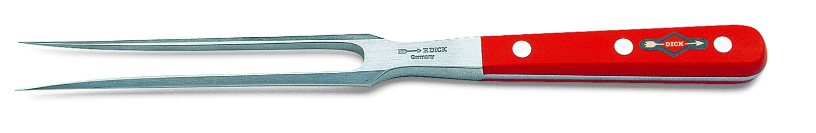 Dick Fleischgabel, geschmiedet in rot