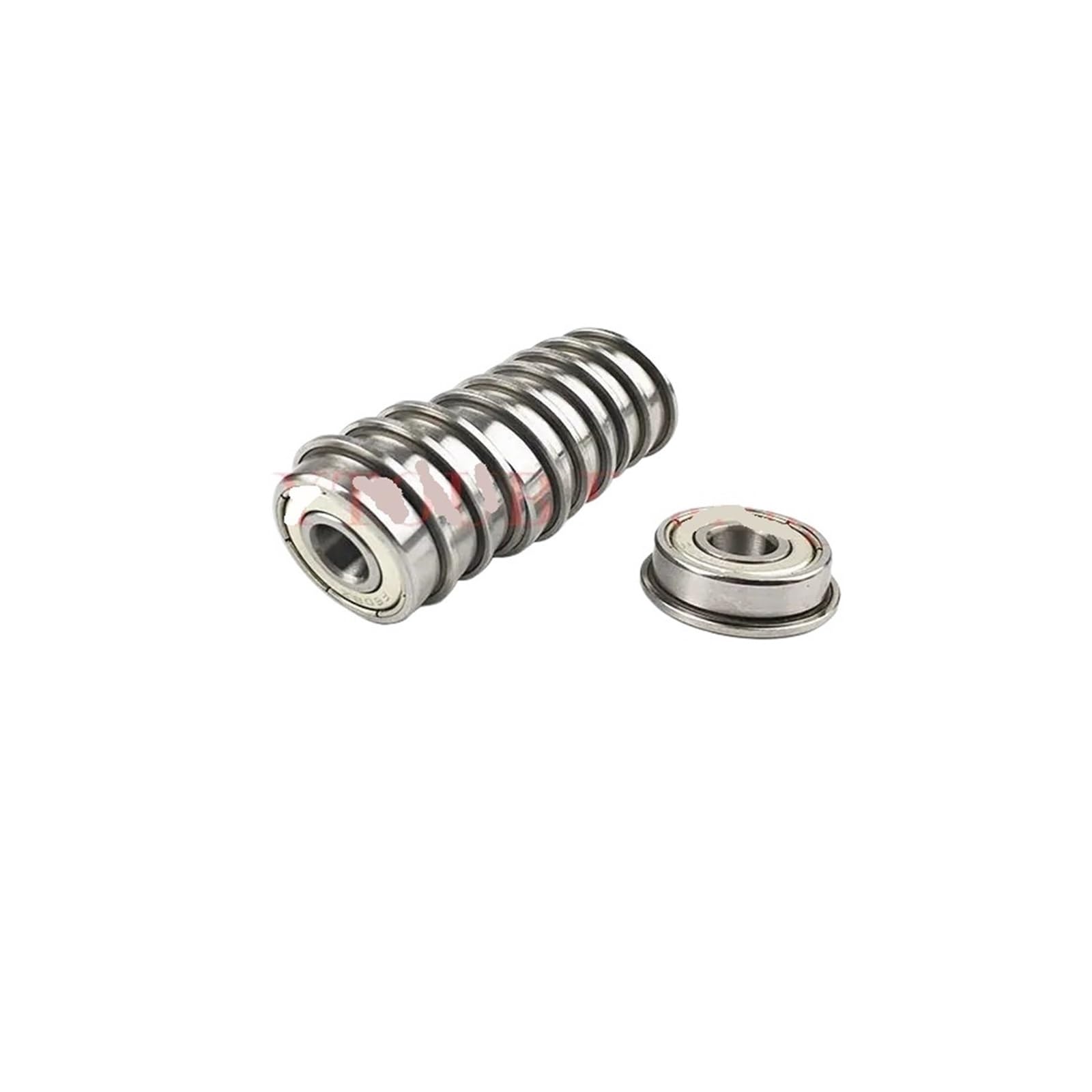 10pcs Iron Cover F682ZZ F683ZZ F684ZZ F685ZZ F686ZZ F687ZZ F688ZZ F689ZZ Flange Ball Bearing Thin Wall Metal Shielded