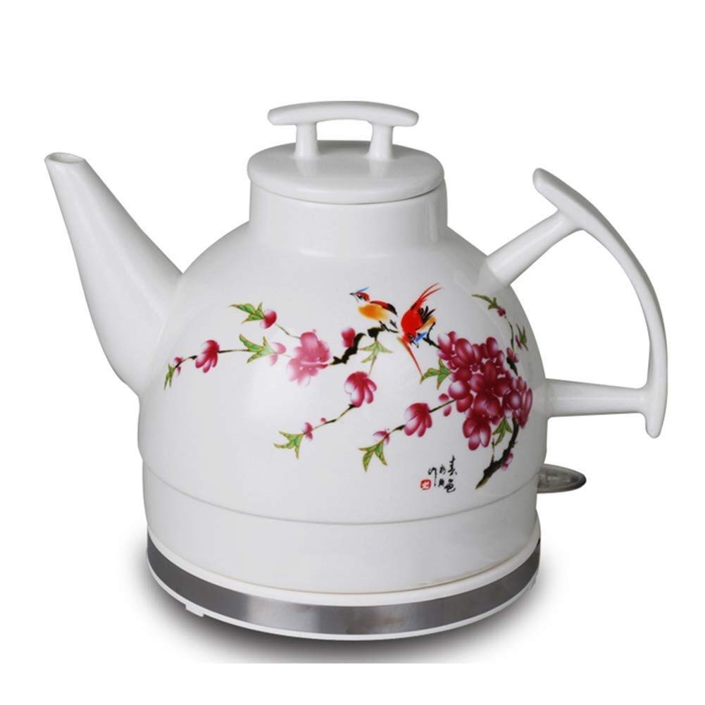 Tetera Deua inalámbrica de 1L, hervidor eléctrico de cerámica vintage 1000W para té y café