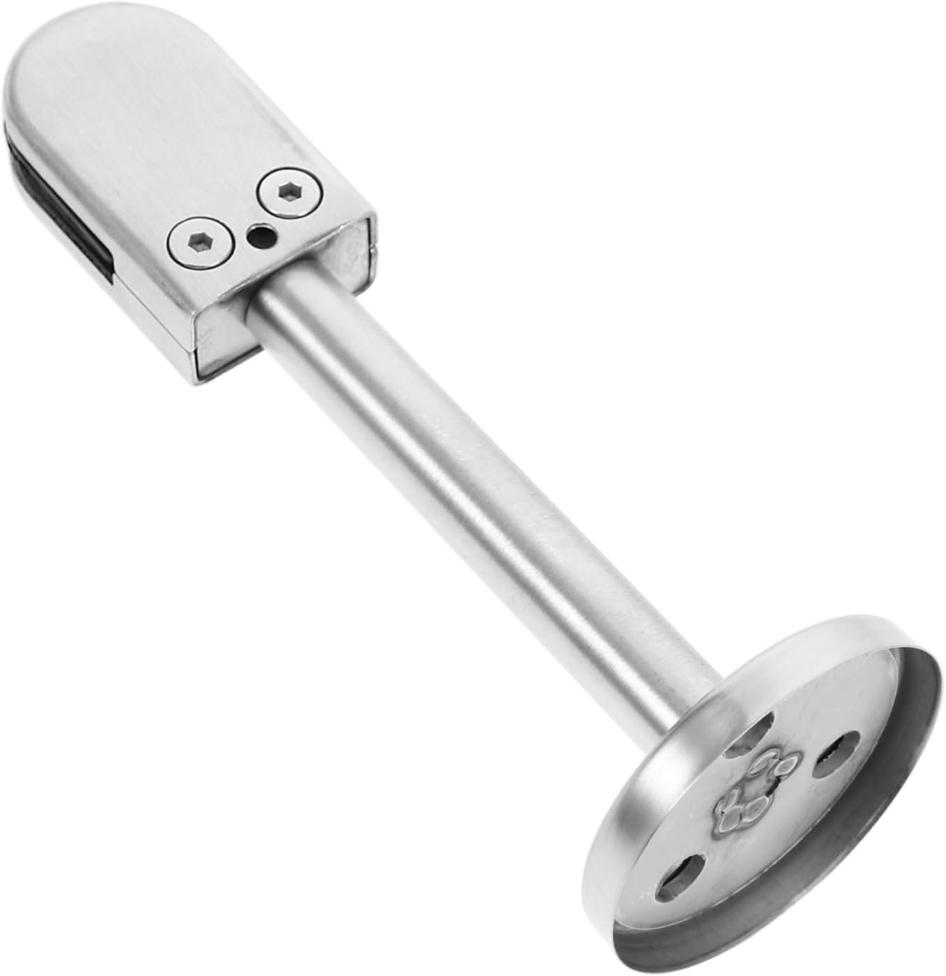 Uonlytech Stainless Steel Support Rod Clamp for Glass Shelf Glass Clips with Rods Household Glass Clamp Bracket for Staircase Glass Cabinet Clips Bracket for Railing Glass Table Clips (Silver 15.