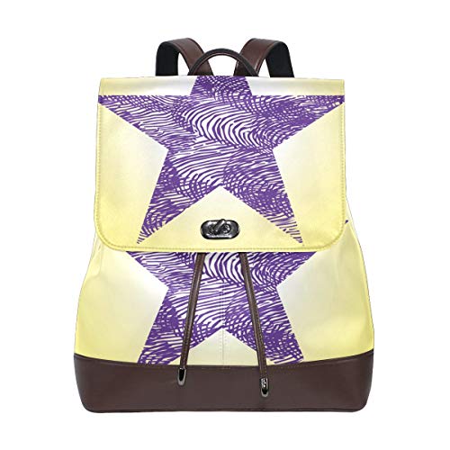 - Zaino motivo: Grunge Star colore: viola