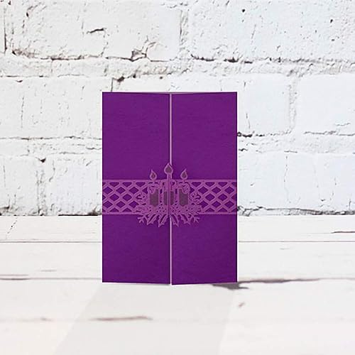 Miniatura 6 de Troqueles de corte de sello de tarjeta con forma de vela de Navidad de metal, troqueles de sello de tarjeta de linterna de Navidad, plantillas en