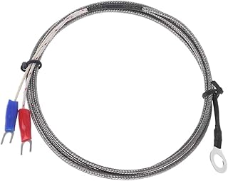MOMOJIA 6mm Hole Washer K Thermocouple Temature Sensor Probe 1M Cable For Industrial Temature Controller