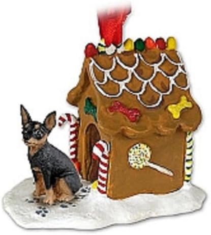 Miniature Pinscher Gingerbread House Christmas Ornament New Gift