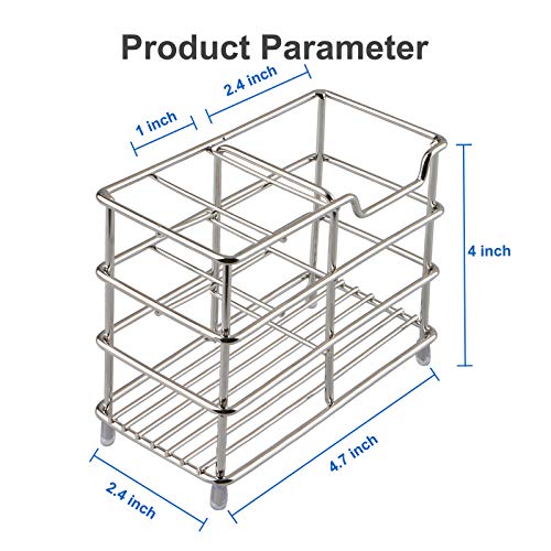 Letto&Tailor Toothbrush Holder ,Small Stainless Steel Toothpaste Holder #TOP1