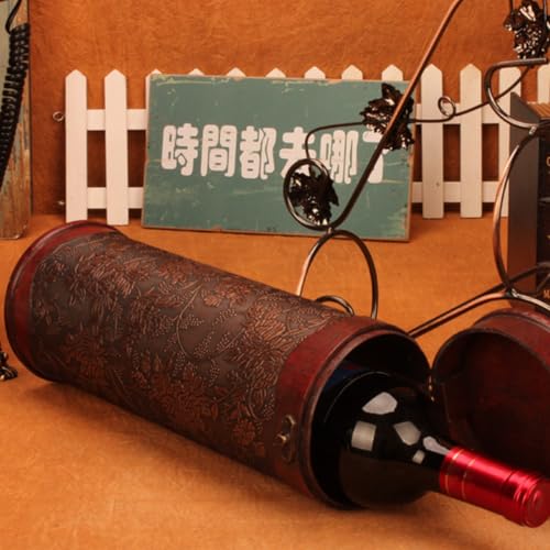 Caja de madera para vino retro que evita roturas con su diseño resistente 4