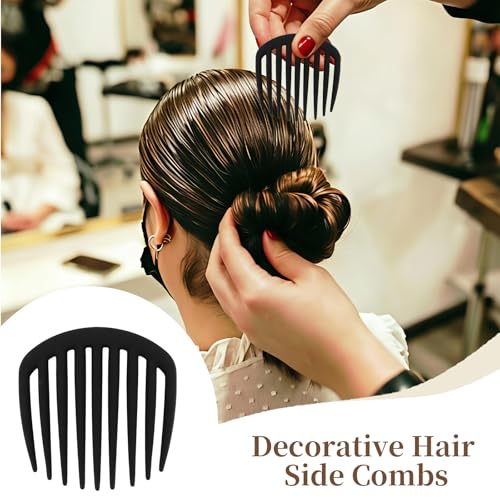 6 Peines Clips para Cabello Diseño Frances en 3 Colores Neutros miniatura 3