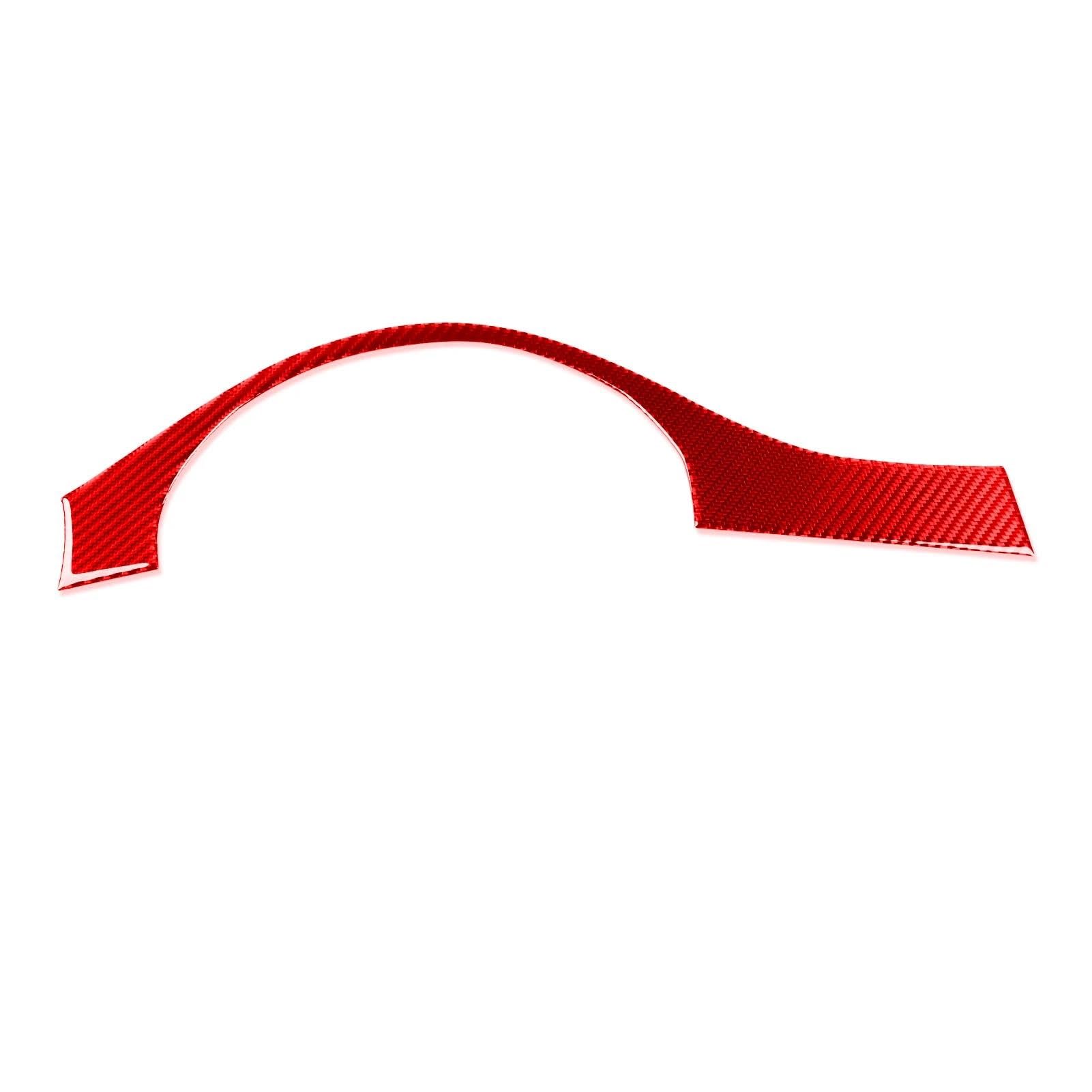 Auto Parts for 3 Series E90 2005-2012 Modified Carbon Fiber Instrument Bezel Piano Black Decorative Sticker CRRYUQWWM(Red-RHD)