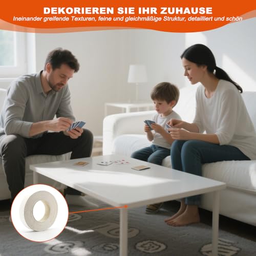 huoanpo 19mm x 12m PVC Kantenumleimer Selbstklebend - Kein Bügeln Erforderlich | Flexibler Melamin-Umleimer für Schränke, Regale & DIY-Möbelreparaturen | Kratzfester Weißer Kantenumleimer