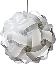 Wination Capa de lâmpada moderna, cúpula de quebra-cabeça DIY, cúpula de lâmpada pendente de quebra-cabeça, montagem de lâmpada de quebra-cabeça para casa, capa de lâmpada de teto flexível