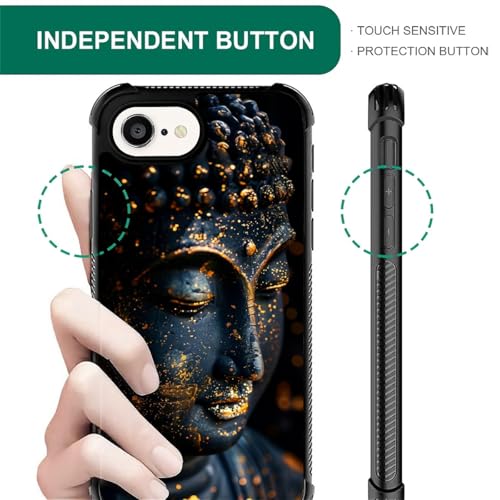 Coque rigide iPhone 16 CARLOCA en polycarbonate motif Bouddha - 6