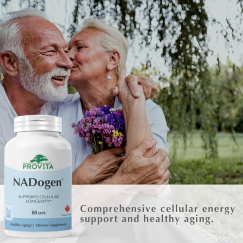 Image of Nadogen NAD+ Supplement for Cellular Energy & Healthy Aging | 250mg Nicotinamide Riboside + Pterostilbene | Vegan, Non-GMO | Metabolism & Cognitive Support