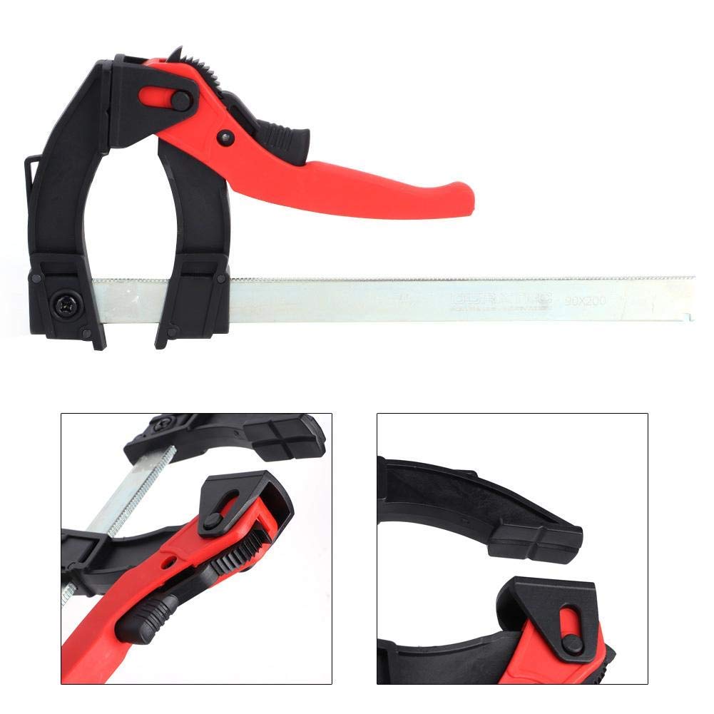Morsetto a cricchetto Morsetto di fissaggio regolabile per falegnameria Morsetto a barra F Accessori per carpentiere