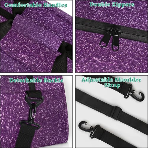 Custom Kids Duffel Bags with Name - Lightweight Gym Bag for Boys & Girls, Personalized Sports Backpack for School, Travel, and Workout Sparkling4