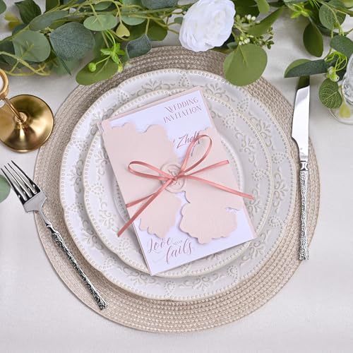 Image of Double Face Dusty Rose Satin Thin Ribbon 1 /8 inch X 50 Yards Polyester Dusty Rose Ribbon for Gift Wrapping Very Suitable for Weddings Party Hair Bow Invitation Decorations and More