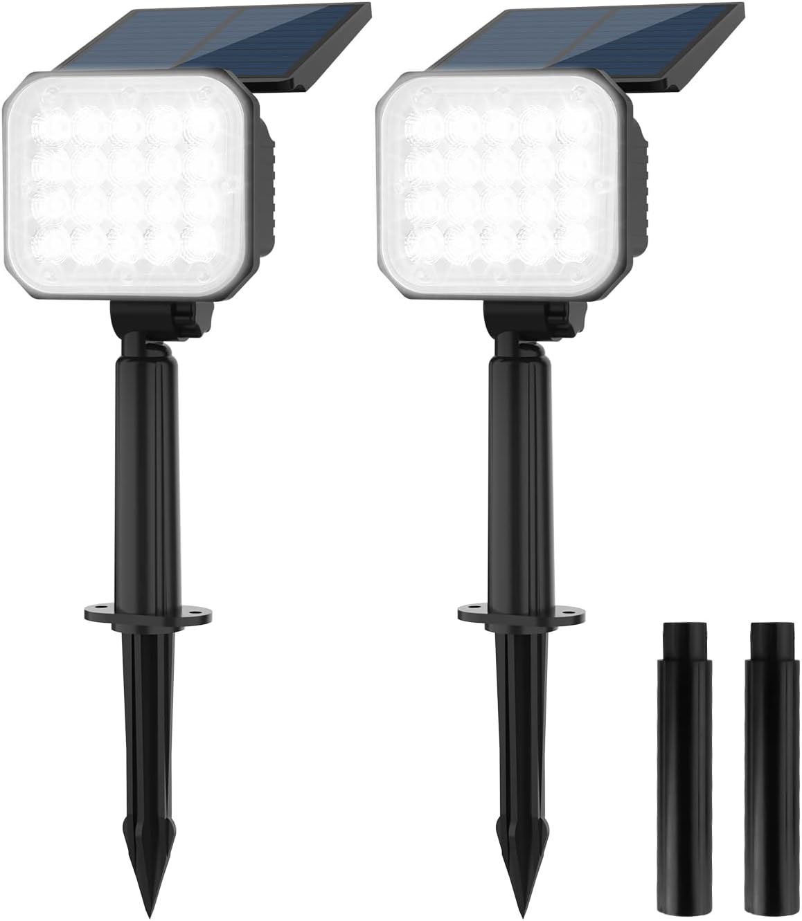 NATPOW Led Solar Spotlights, Solar Powered Security Lights,IP65