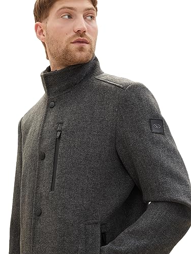 TOM TAILOR Herren 2-in-1 Wollmantel mit integrierter Innenjacke – Ansicht 6