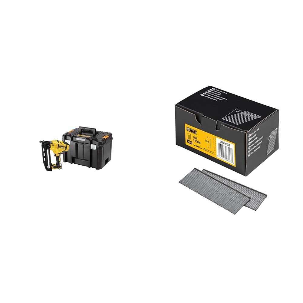 DeWalt DCN660NT-XJ, cloueur de finition sans fil 18V, 16 Ga, moteur Brushless
